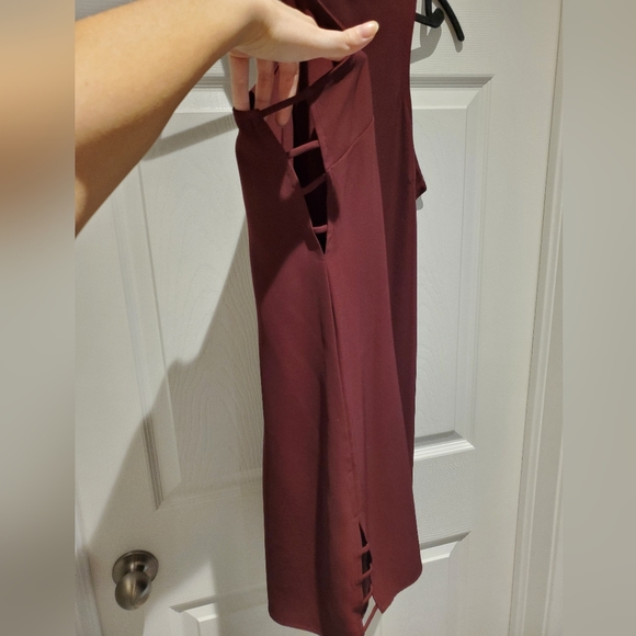 TOBI Shift Dress - burgundy Sz L - Picture 4 of 10